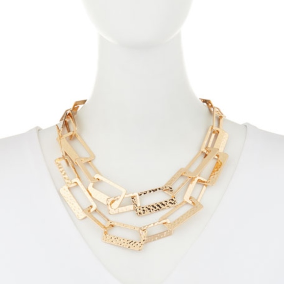 New Stella & Ruby Graduated Square-Link Necklace - Picture 2 of 2